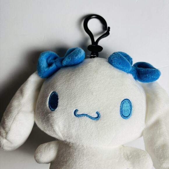 Hello Kitty & Friends Cinnamoroll Soft Stuffed Animal Plush Doll. With Clip. - Picture 4 of 13